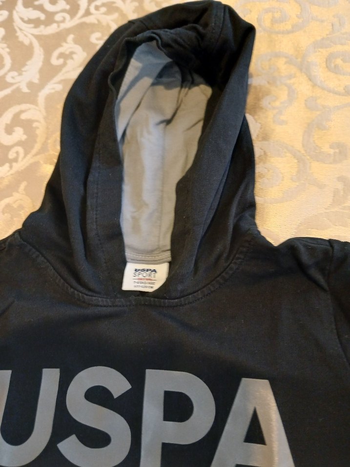 çocuk siyah Sweatshirt USPA 7-8 yaş - Görsel 2