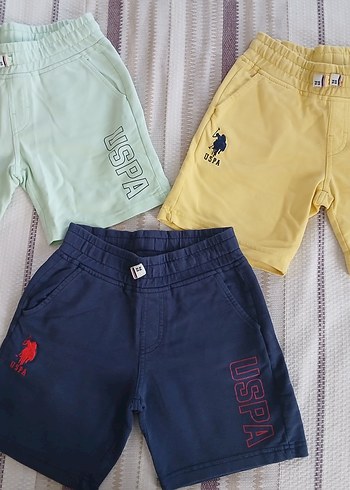 6 Yaş Beden Uspa Erkek Çocuk Yeşil Basic Şort