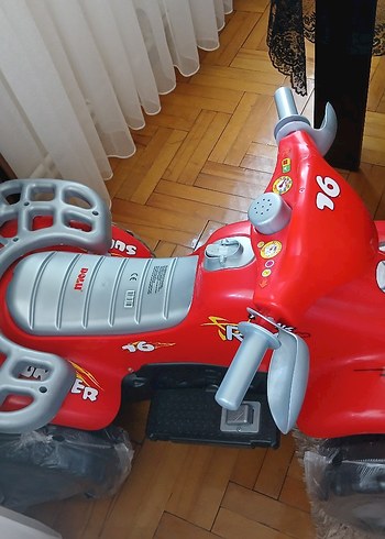 Kırmızı Elektrikli ATV Çocuk Araba - Görsel 7