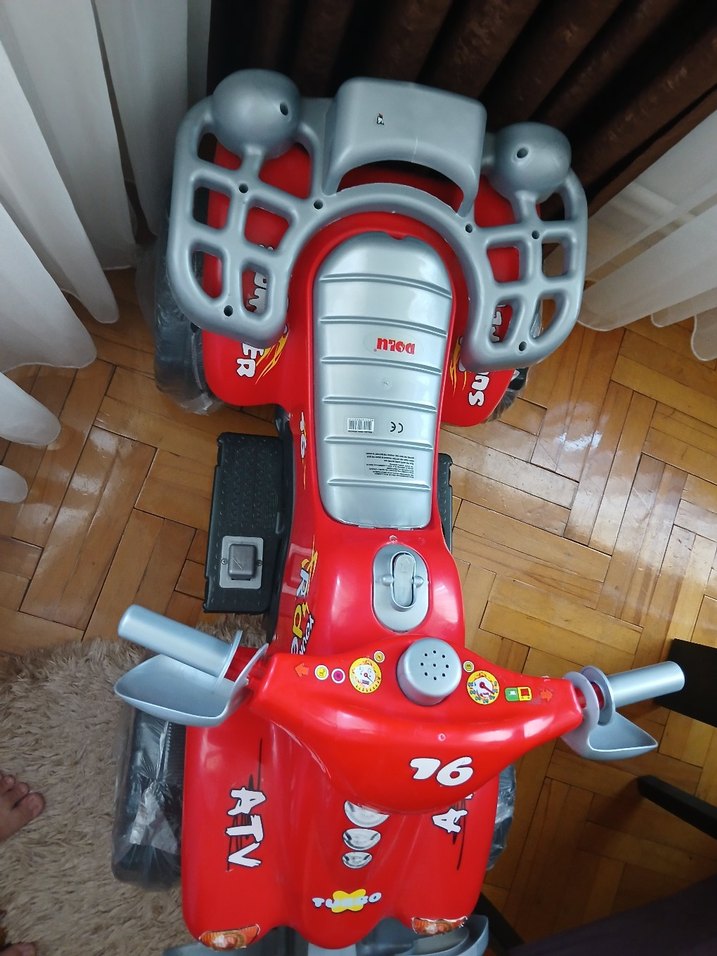 Kırmızı Elektrikli ATV Çocuk Araba - Görsel 4