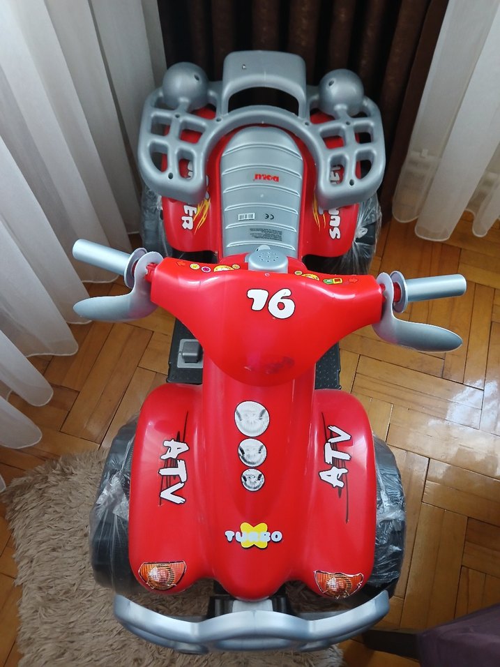 Kırmızı Elektrikli ATV Çocuk Araba - Görsel 3