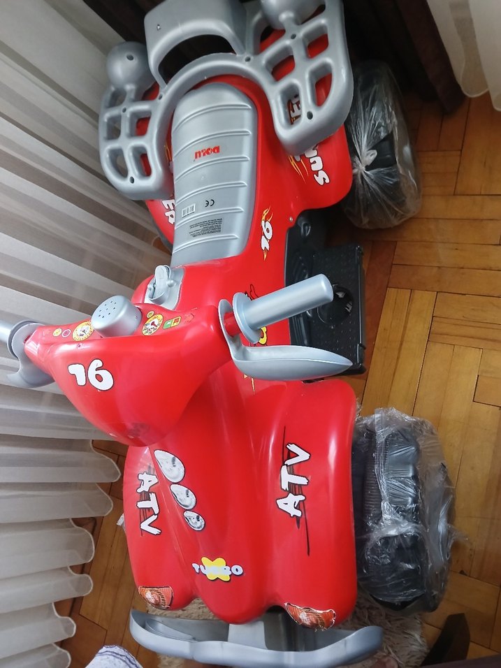 Kırmızı Elektrikli ATV Çocuk Araba - Görsel 5