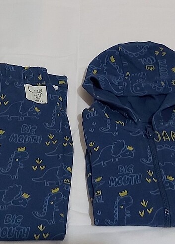 Mammaramma alt üst takım fermuarlı kapşonlu - Görsel 6