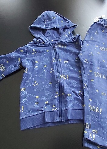 Mammaramma alt üst takım fermuarlı kapşonlu - Görsel 14