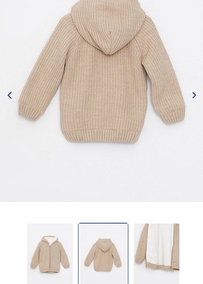 Lcw içi yünlü fermuarlı hırka - Görsel 2