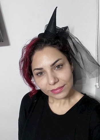 Siyah Cadı Şapkası Taç - Görsel 3