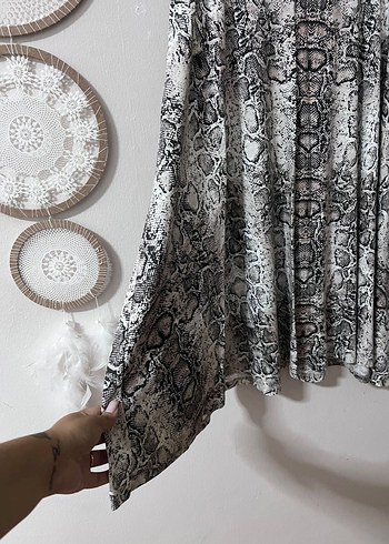 XXL | Trendyol Curve | aYılan Desenli Çan Etek - Görsel 5