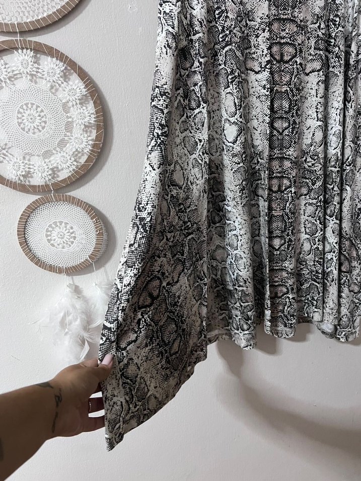 XXL | Trendyol Curve | aYılan Desenli Çan Etek - Görsel 5