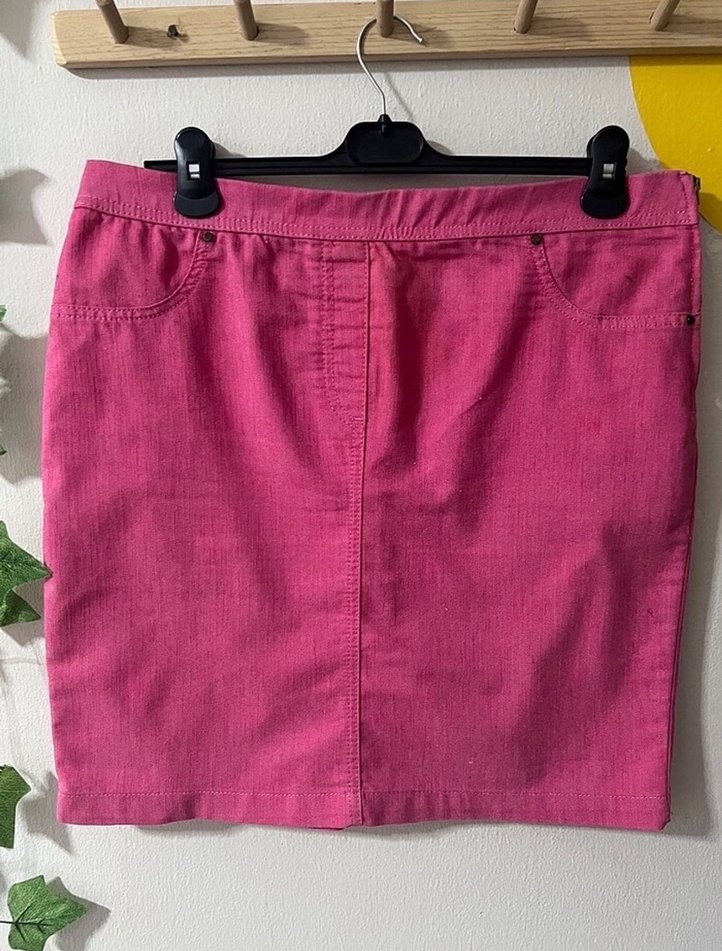 XL | Pembe Kot Etek - Görsel 4