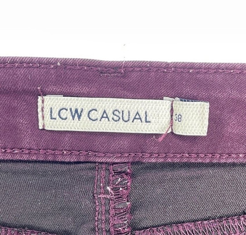 38 | LCW | Bordo Skinny Pantolon - Görsel 4