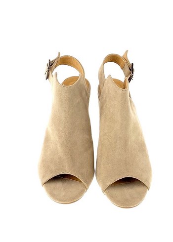 39Z| Süet Tokalı Kadın Topuklu Sandalet - Görsel 4