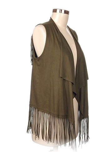 L | LCW | Süet Püsküllü Yelek - Görsel 3