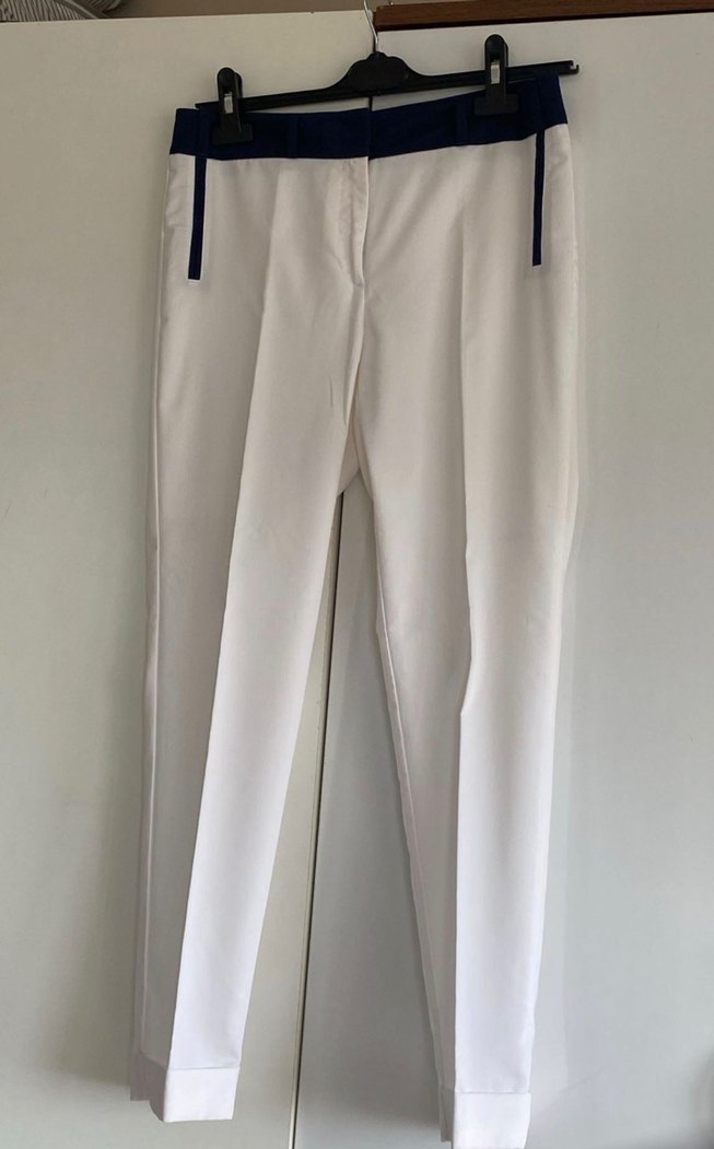 40 | Republic | Beyaz Kumaş Pantolon - Görsel 2