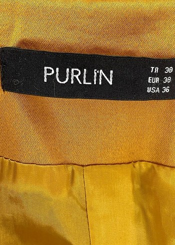 Sarı Süet Kuşaklı Midi Trençkot - Görsel 5