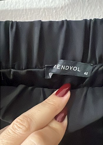 42 | Trendyol | Siyah Pileli Şifon Etek - Görsel 4