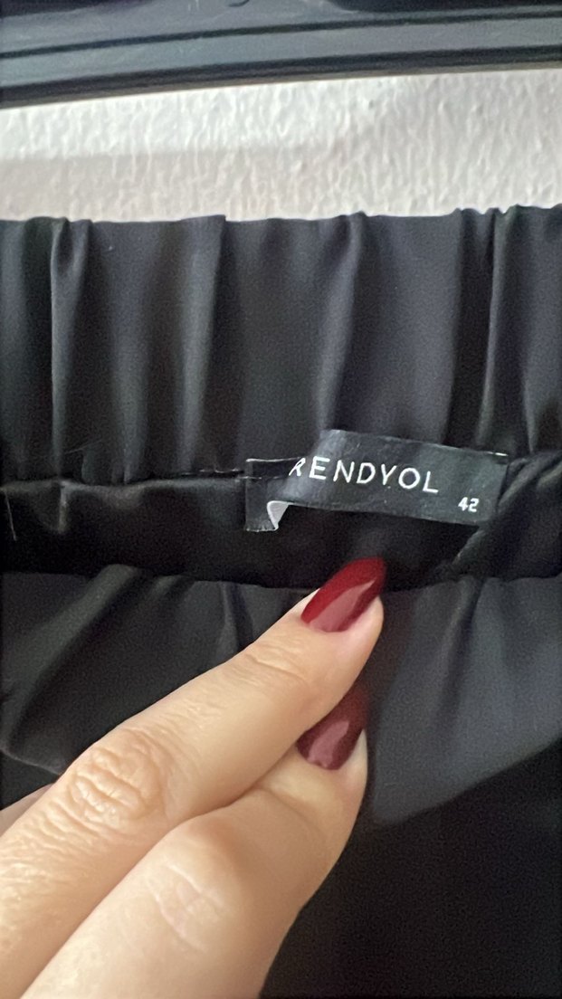 42 | Trendyol | Siyah Pileli Şifon Etek - Görsel 4