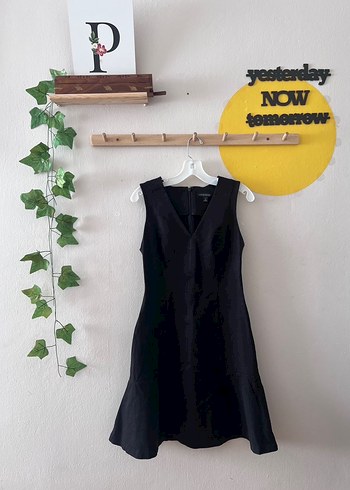 36 | Banana Republic | Siyah Mini Elbise - Görsel 2