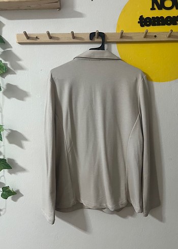 XL | Bej Spor Blazer - Görsel 6
