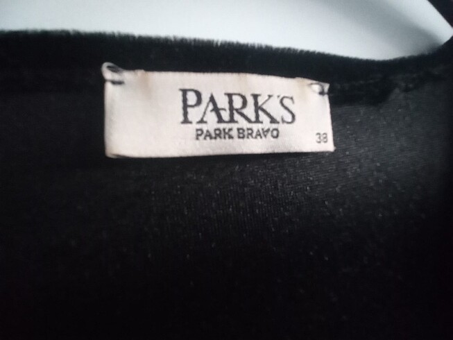 38 Beden siyah Renk Park Bravo Kadife Elbise