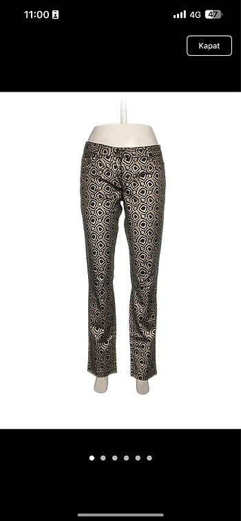 Gold detaylı pantolon