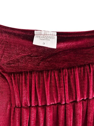 xl Beden Kadife bordo rengi elbise