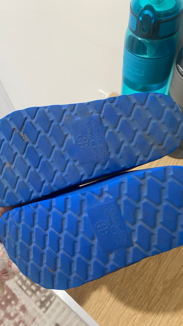 Mavi Erkek Çocuk Tokalı Terlik - Görsel 2