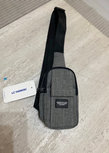 LC Waikiki Gri Siyah Minimal Capraz Canta