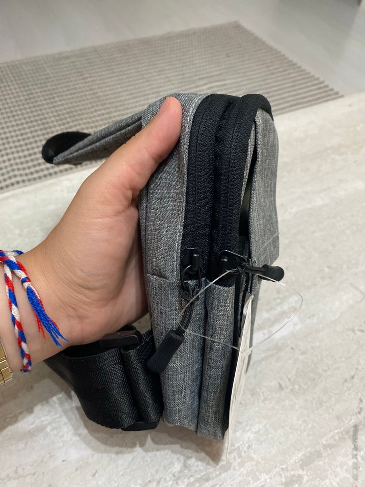 LC Waikiki Gri Siyah Minimal Çapraz Çanta — görsel 4/5