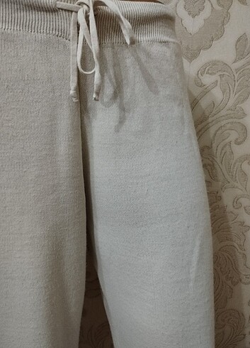 40 Beden Triko #pantolon krem renk 40 42 beden uyumlu