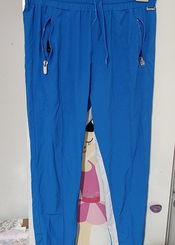 Erkek Mavi Fermuarlı Rahat Eşofman - Görsel 9