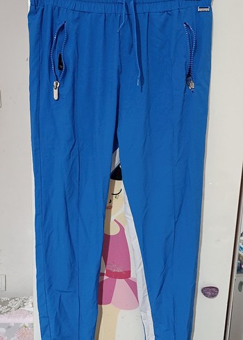 Erkek Mavi Fermuarlı Rahat Eşofman - Görsel 7