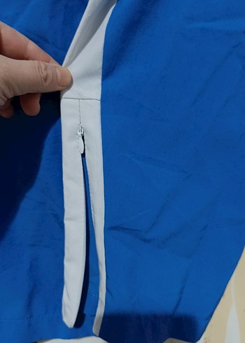Erkek Mavi Fermuarlı Rahat Eşofman - Görsel 4