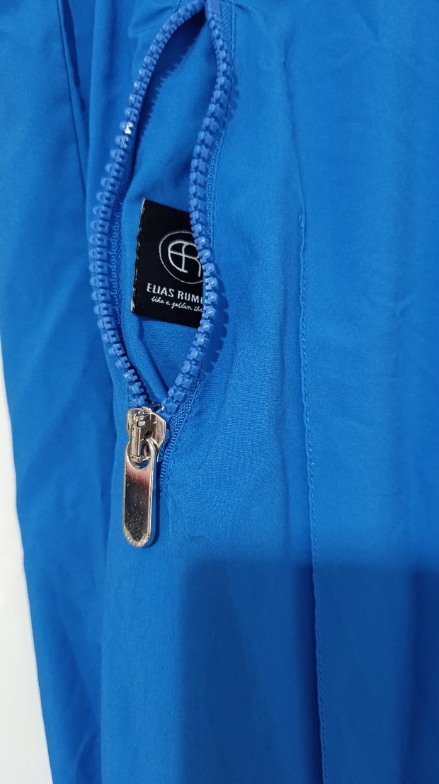 Erkek Mavi Fermuarlı Rahat Eşofman - Görsel 3