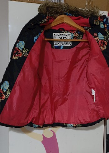 Çiçek Desenli Kız Çocuk Şişme Yelek - Görsel 2