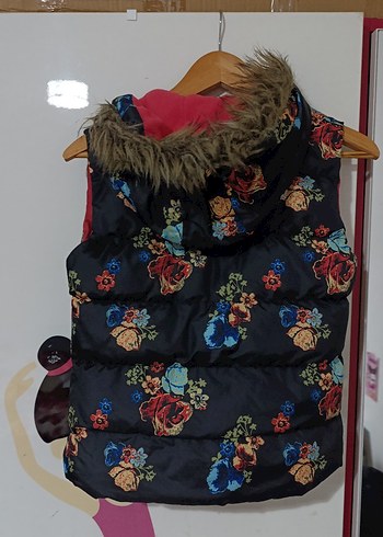 Çiçek Desenli Kız Çocuk Şişme Yelek - Görsel 3