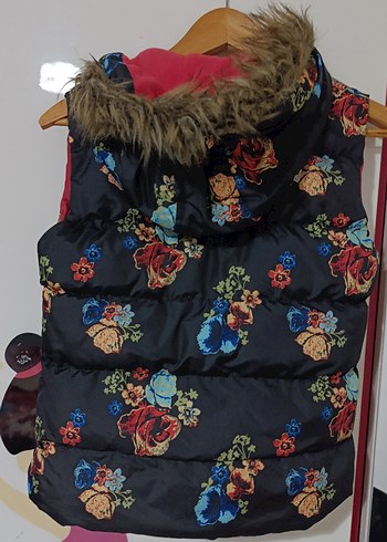 Çiçek Desenli Kız Çocuk Şişme Yelek - Görsel 6