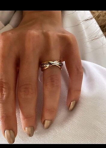 Sterling silver Sitres yüzük Çelik