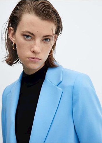 Büzgülü Kollu Blazer Ceket - Görsel 4