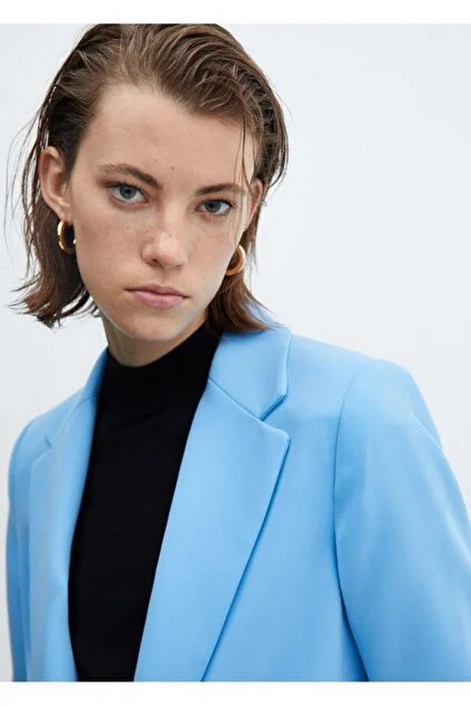 Büzgülü Kollu Blazer Ceket - Görsel 4