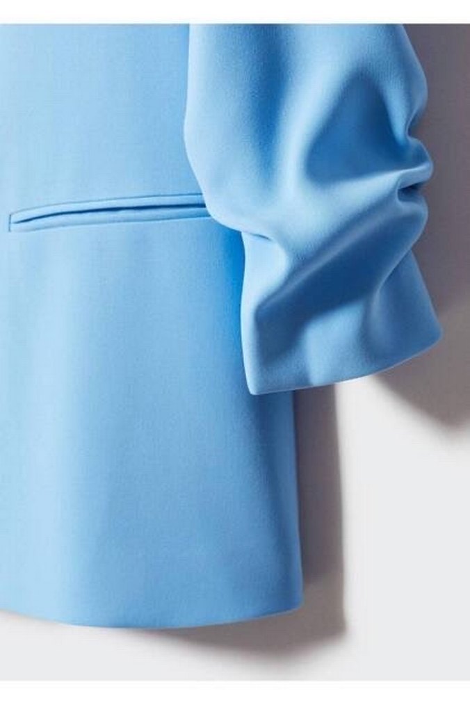 Büzgülü Kollu Blazer Ceket - Görsel 5