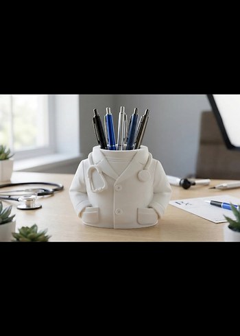 Beyaz Kravatlı Kalemlik farkı renkler mevcut - Görsel 2