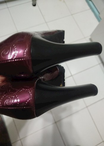 Pierre Cardin Bordo Rugan Ayakkabı.. - Görsel 10