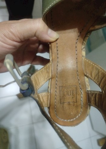 İnci Deri Sandalet.. - Görsel 8