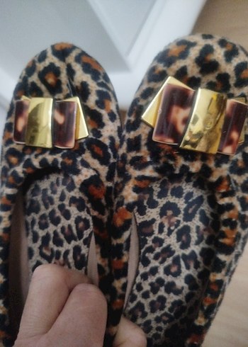Leopar Desenli Babet Ayakkabı.. - Görsel 13
