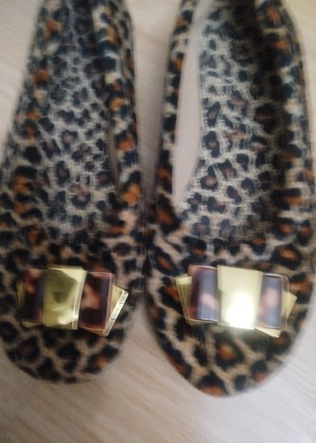 Leopar Desenli Babet Ayakkabı.. - Görsel 3