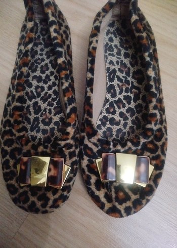 Leopar Desenli Babet Ayakkabı.. - Görsel 2
