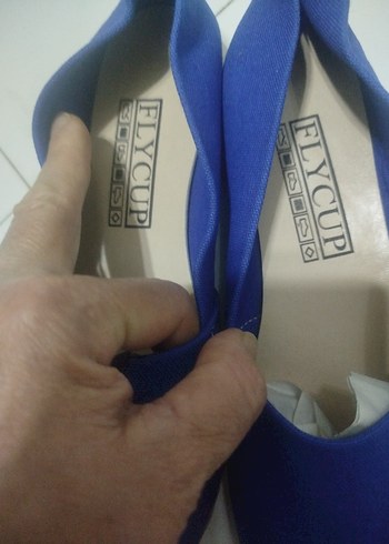 Mavi Renkli Kumaş Babet.. - Görsel 2