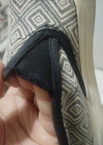 Keten Kumaş Babet Tarzı Ayakkabı.. - Görsel 5