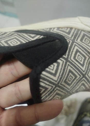 Keten Kumaş Babet Tarzı Ayakkabı.. - Görsel 6