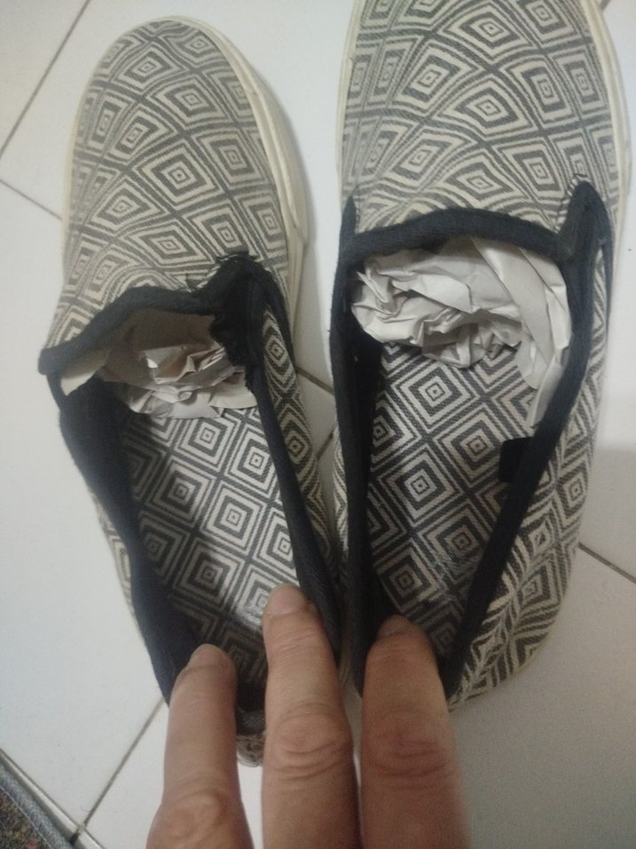 Keten Kumaş Babet Tarzı Ayakkabı.. - Görsel 2